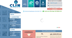 Desktop Screenshot of laboratorioclin.com.br